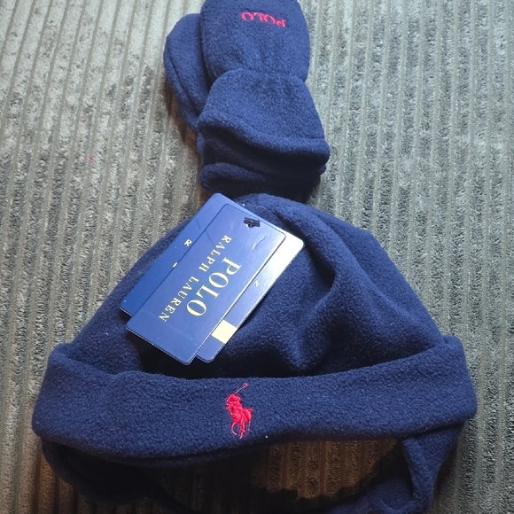 Polo Ralph Lauren Other - Nwt polo ralph lauren infant hat and gloves set new boys